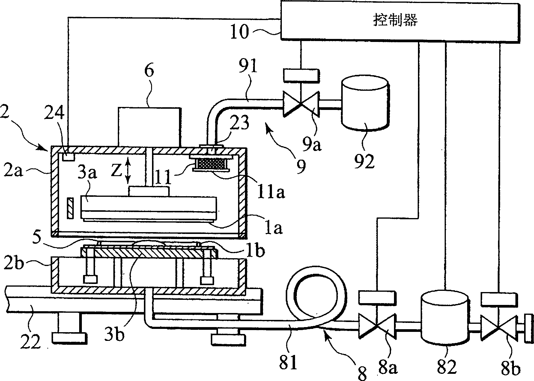 Substrate binding device and method