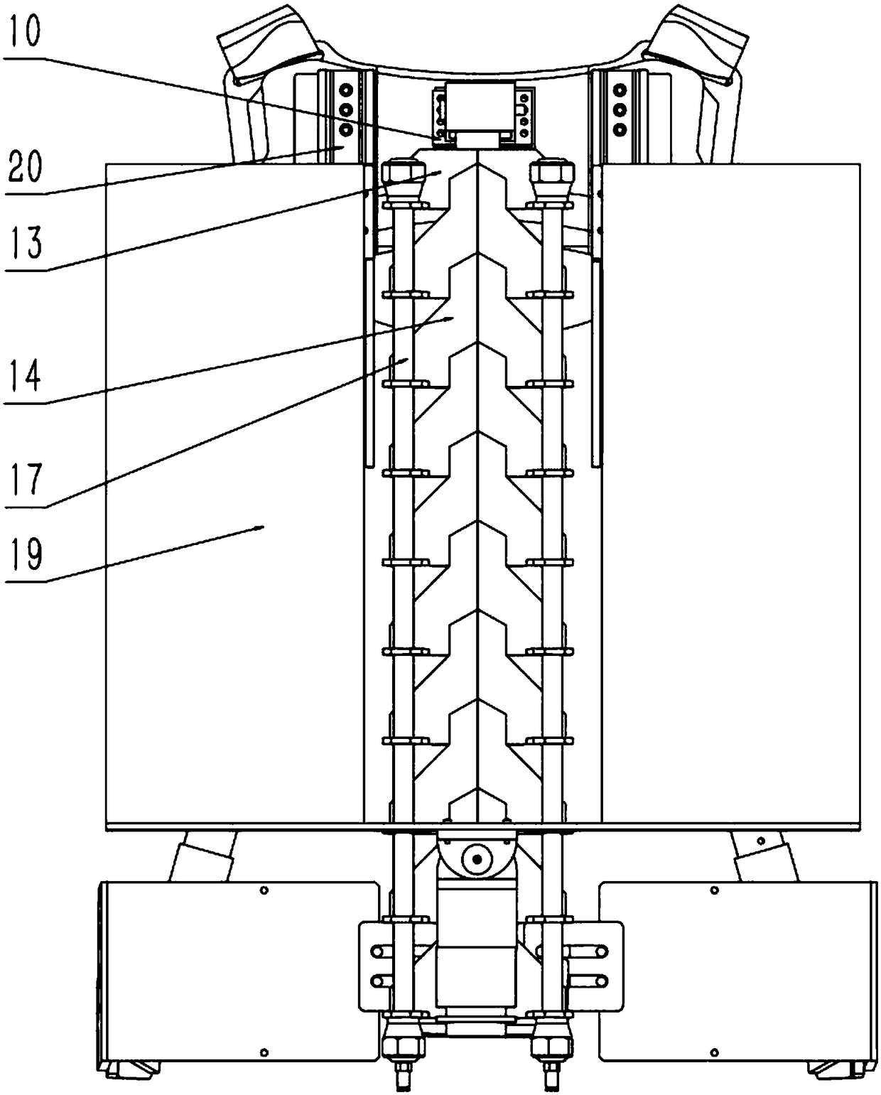 Waist power-assisted outer skeleton mechanism and power-assisted method thereof