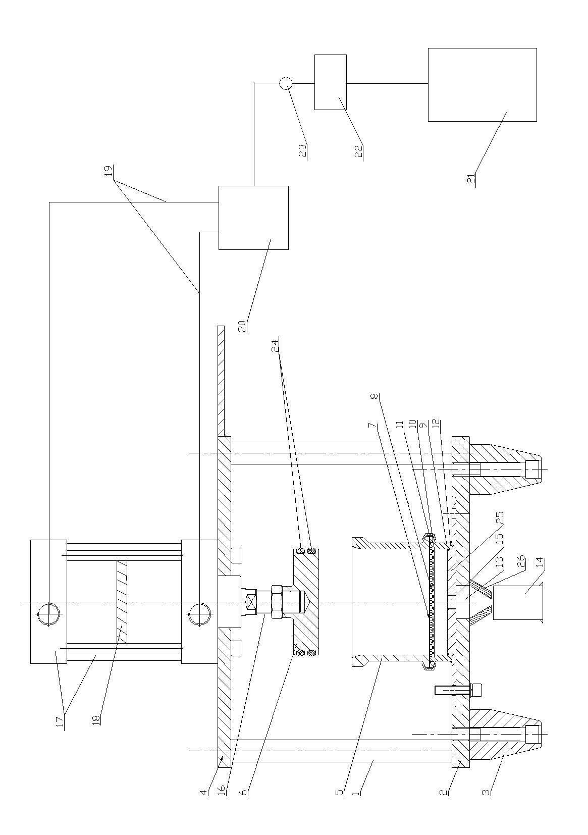 Sludge extrusion dewatering testing machine and using method thereof