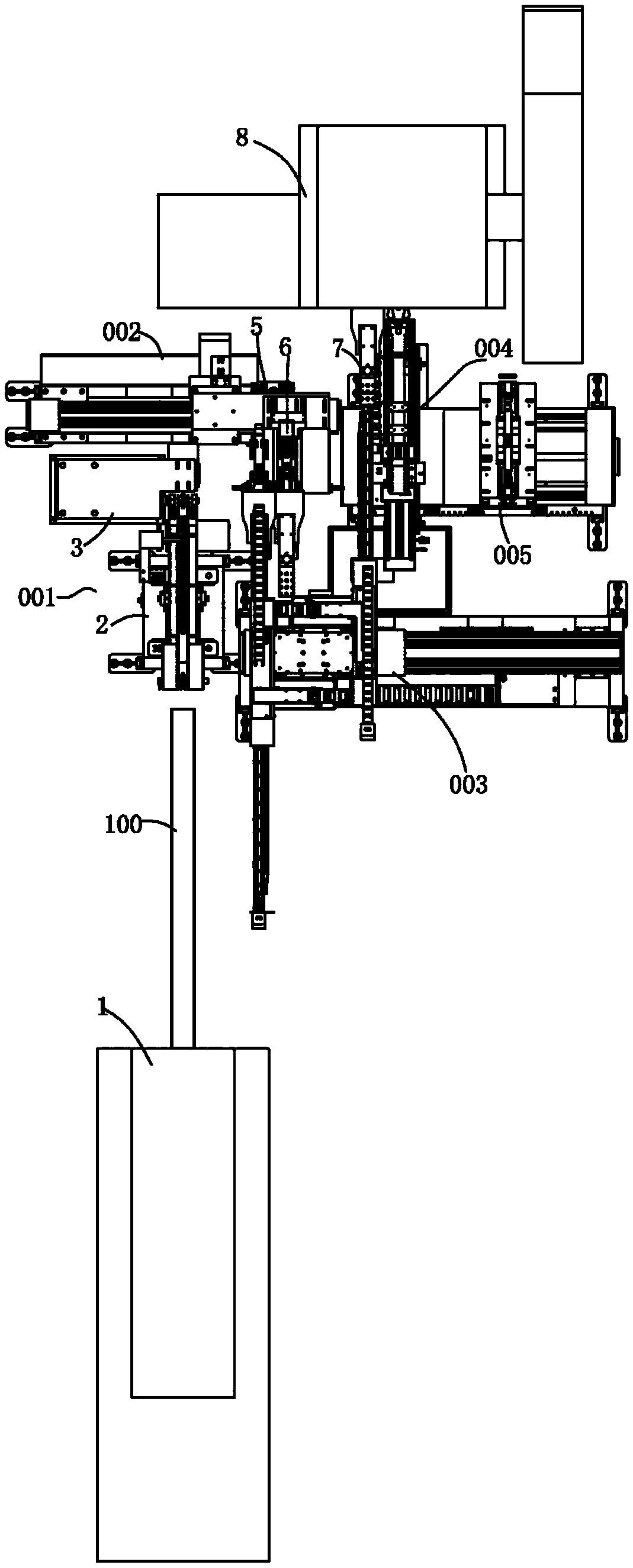 Full-automatic die forged turnbuckle forming machine