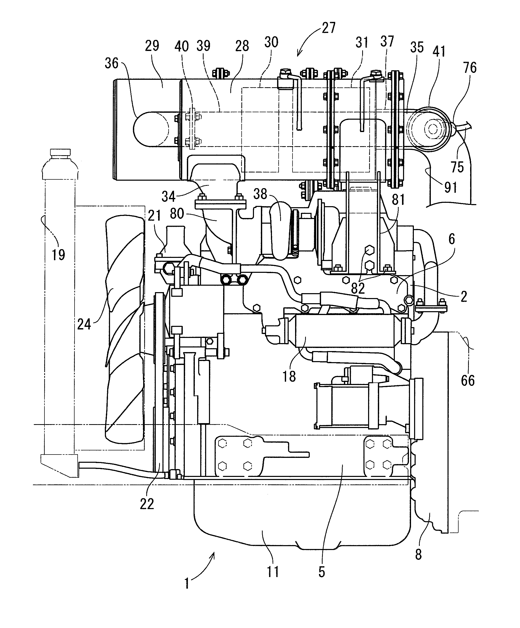 Engine device