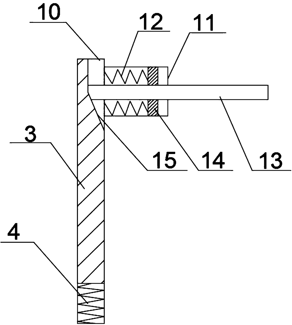 A bend pipe forging die with spring material device