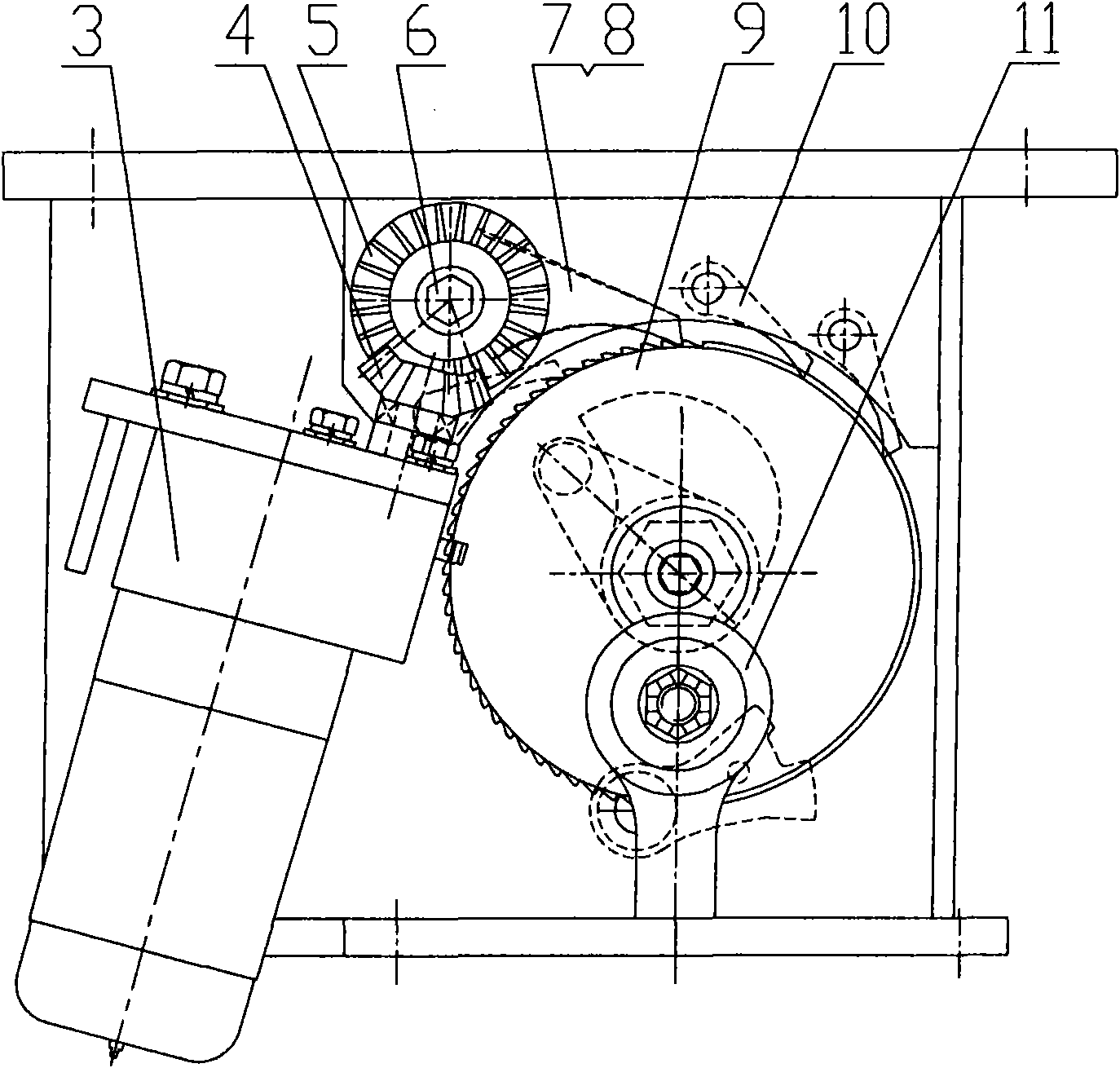 Energy storing part and switching-off and switching-on part combining device and method of spring operating mechanism