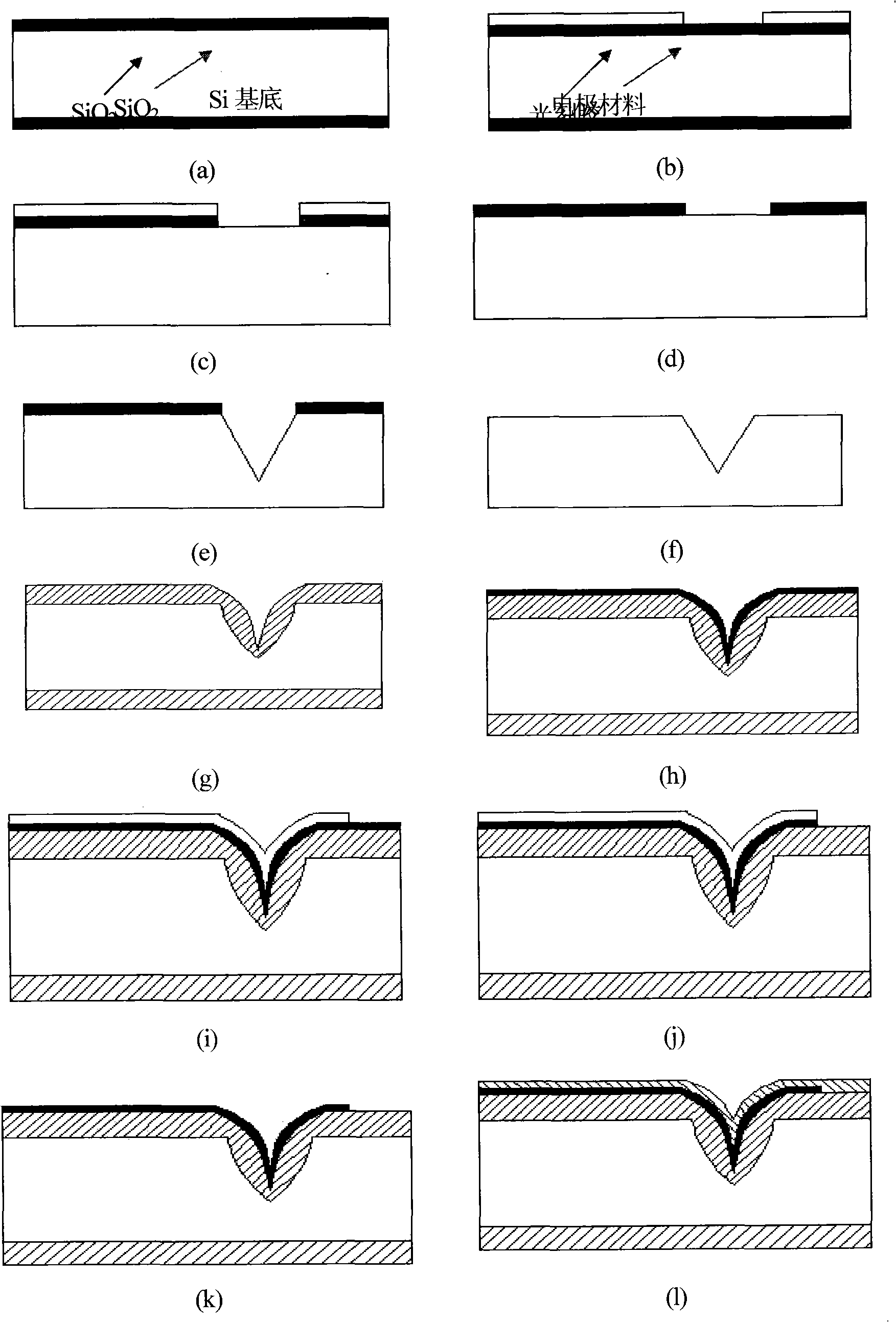 Ultra-fine cone electrode array and method for manufacturing same