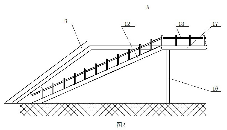 Module type left and right turning overpass