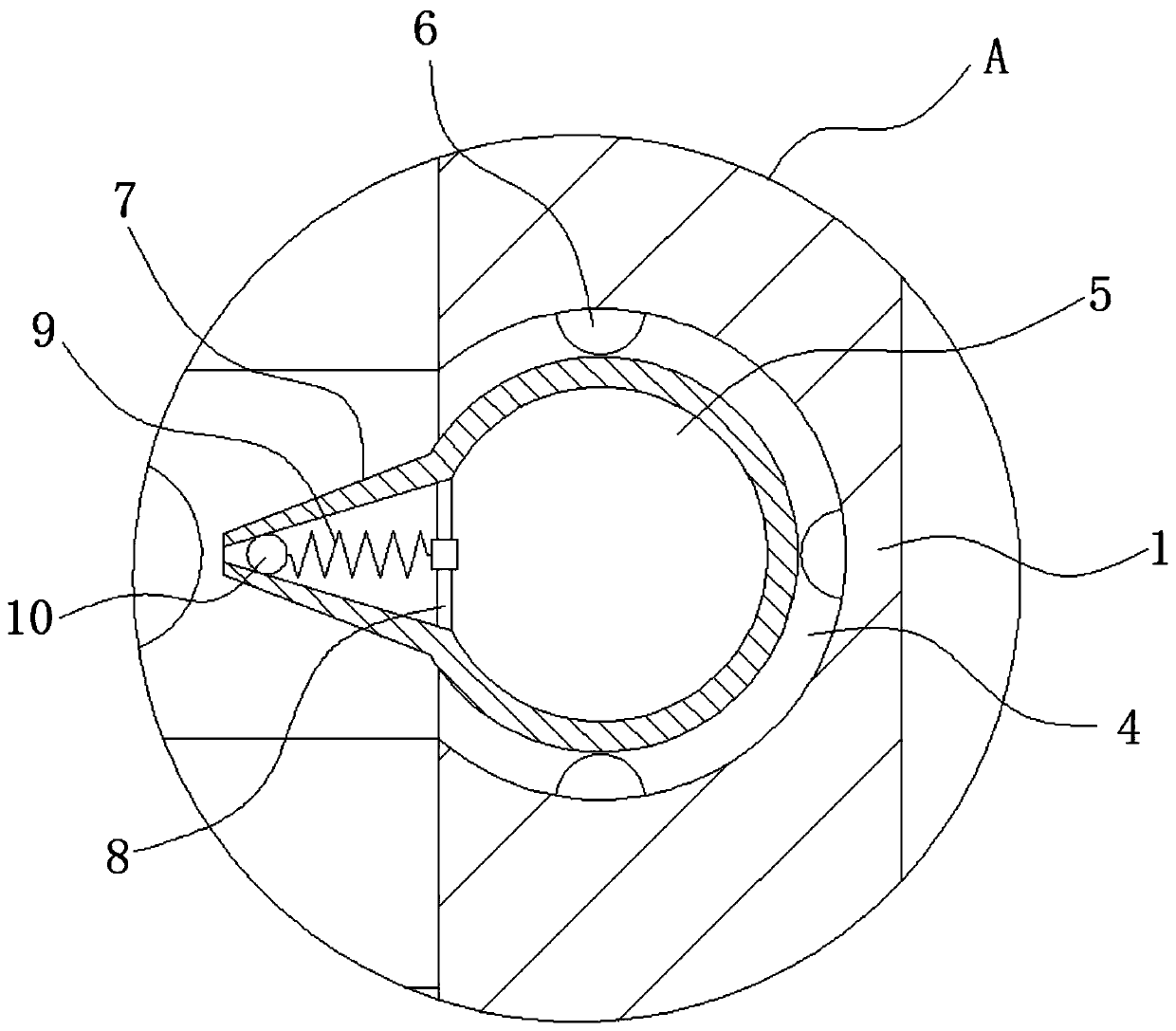 Efficient tower opening structure of spray type flue gas desulfurization tower