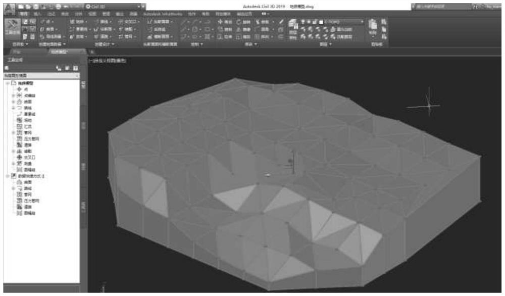 Pile foundation burying depth determination method based on BIM technology