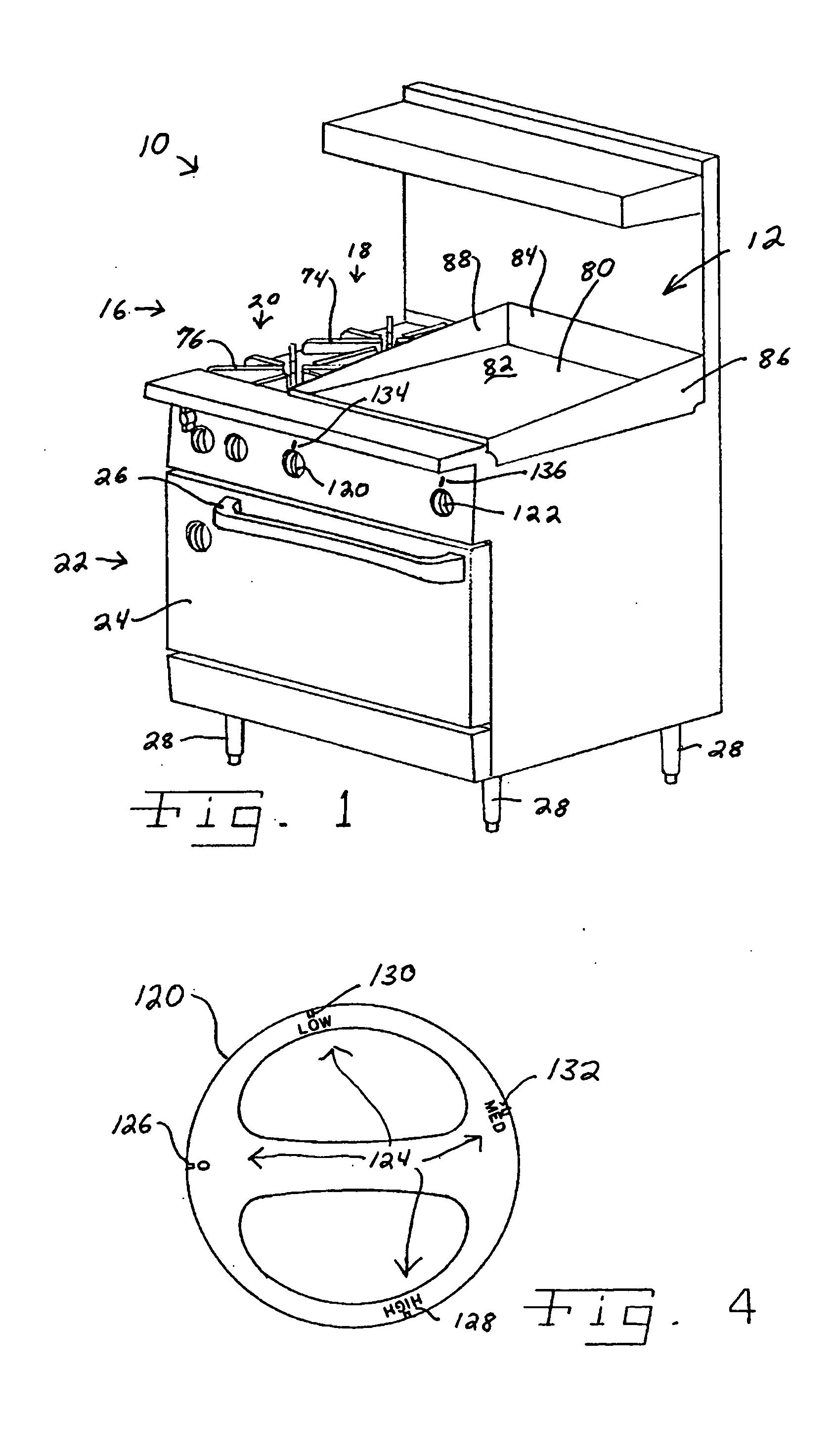 Gas-fired cooking griddle