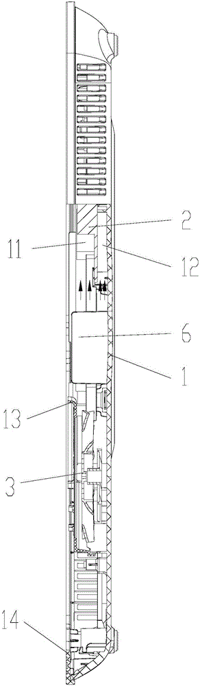 Induction cooker air channel structure and induction cooker