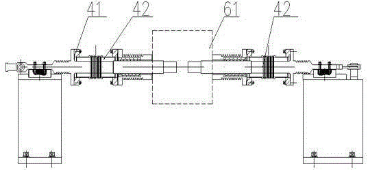 High-temperature vacuum fretting corrosion-wear test bed