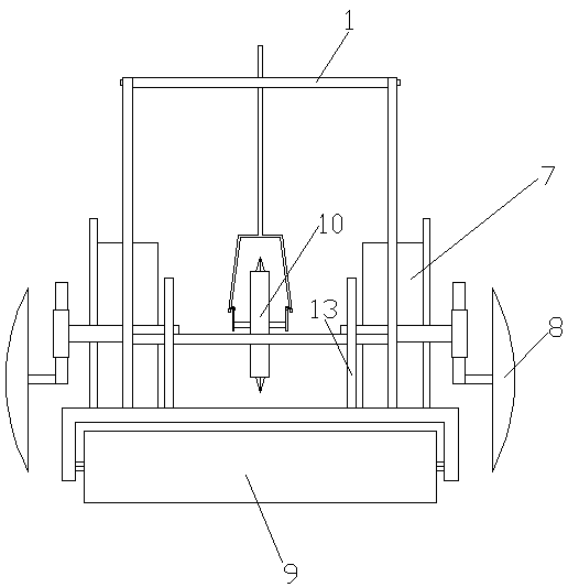 Sowing film laying machine