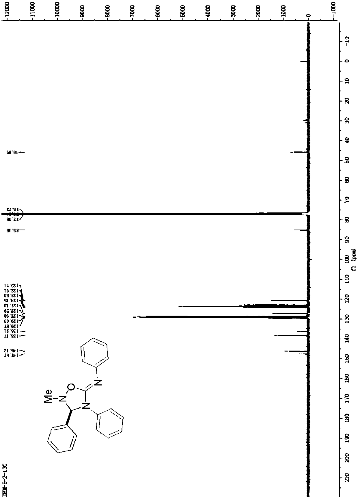 1,2,4-oxadiazole-5-imine derivative and synthesis method thereof