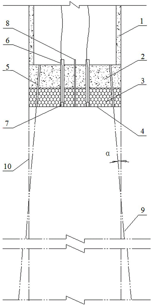 Vertical shaft working face ahead pre-grouting method