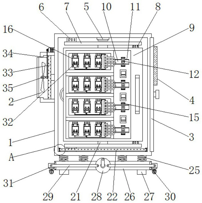 A self-detection fire prevention intelligent power transmission and distribution control equipment