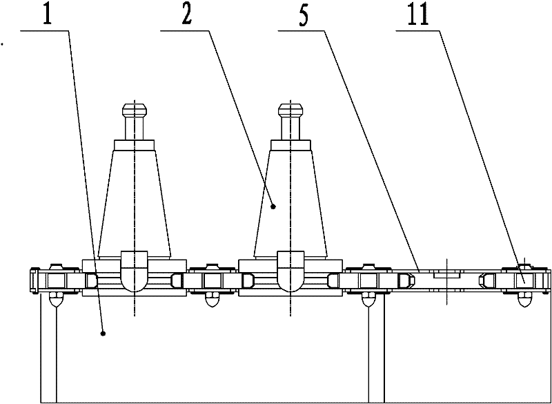 Tool storage mechanism of numerically controlled drilling and milling machine