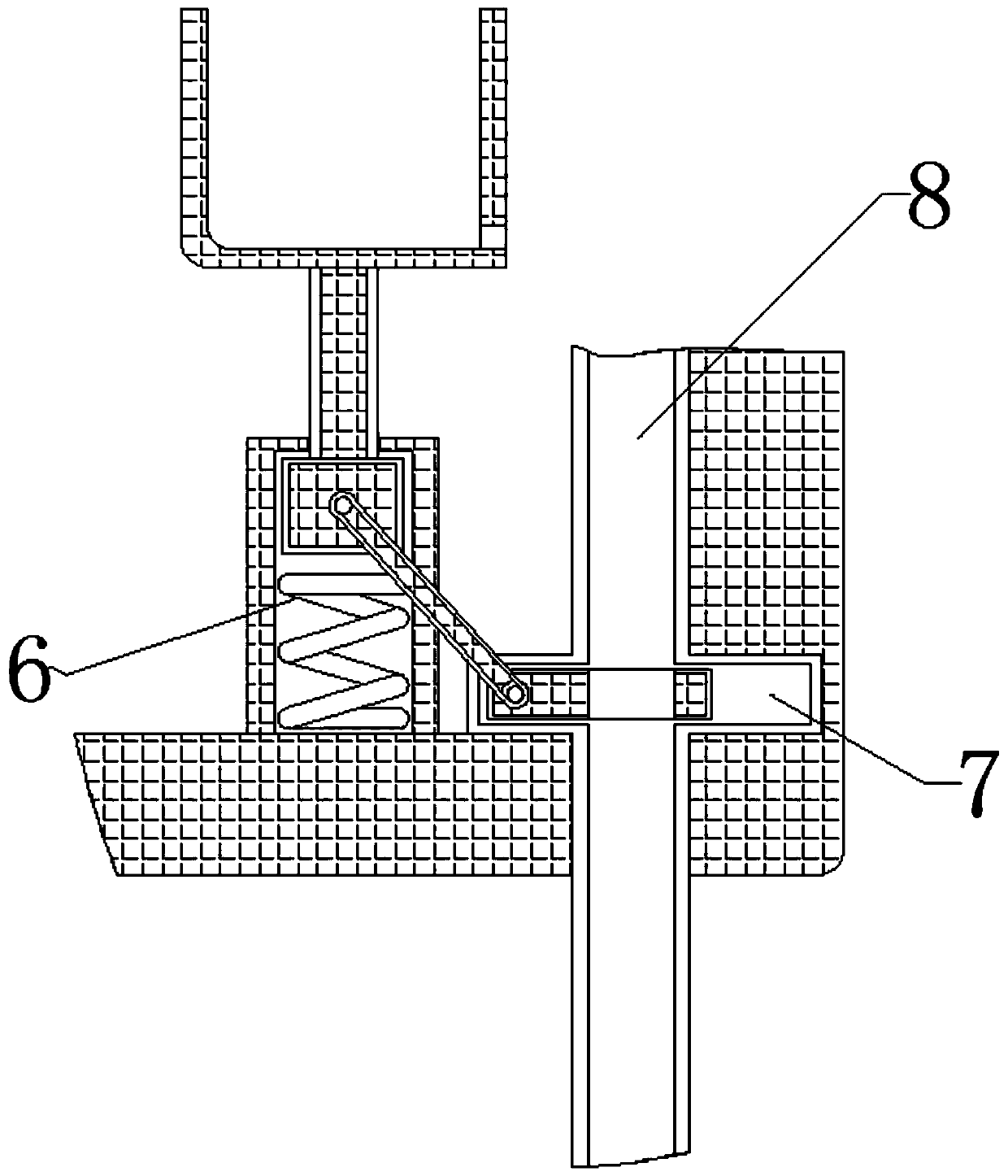 Furniture material taking device capable of quickly controlling baking temperature and automatically turning over for antique finish