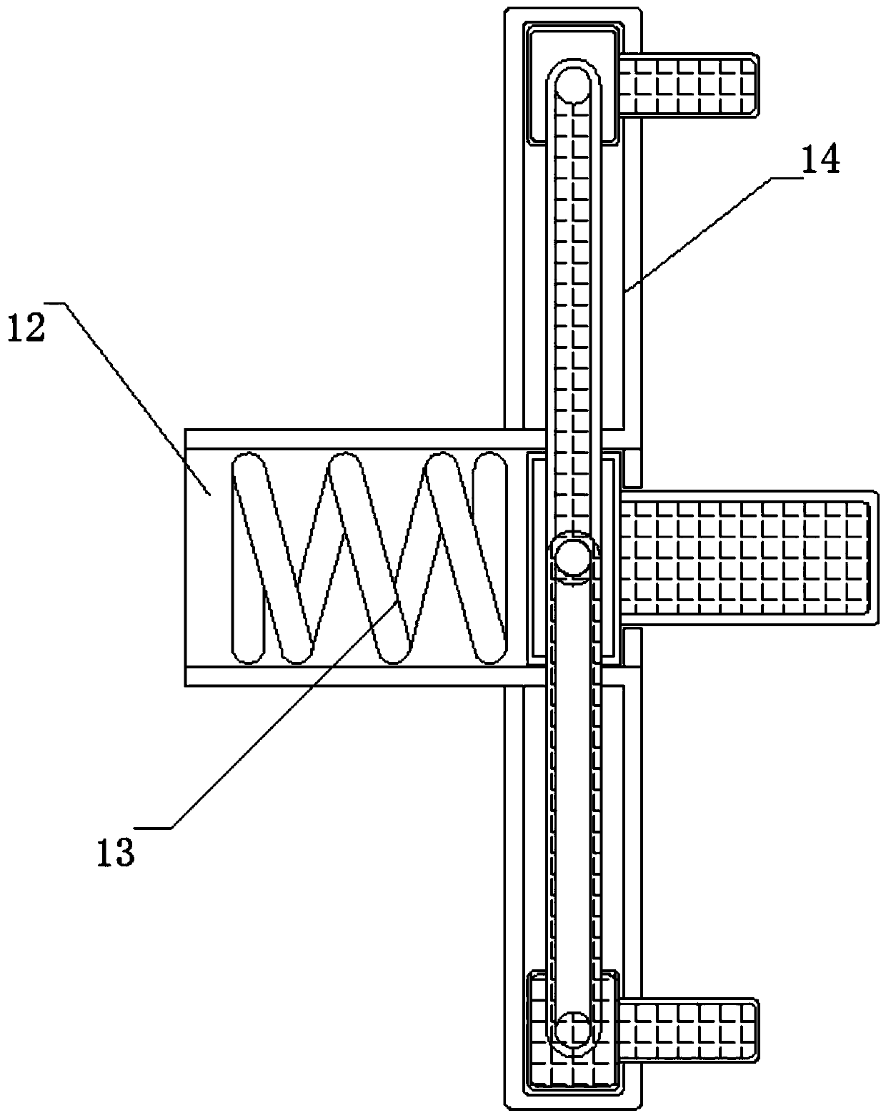 Furniture material taking device capable of quickly controlling baking temperature and automatically turning over for antique finish