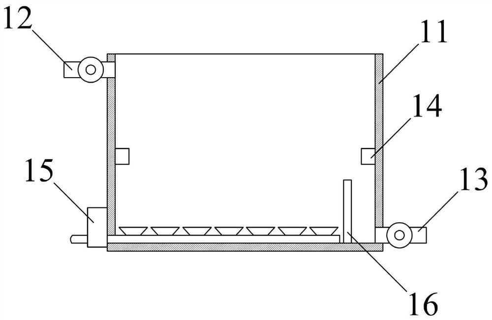 Sewage treatment device with particle intercepting function