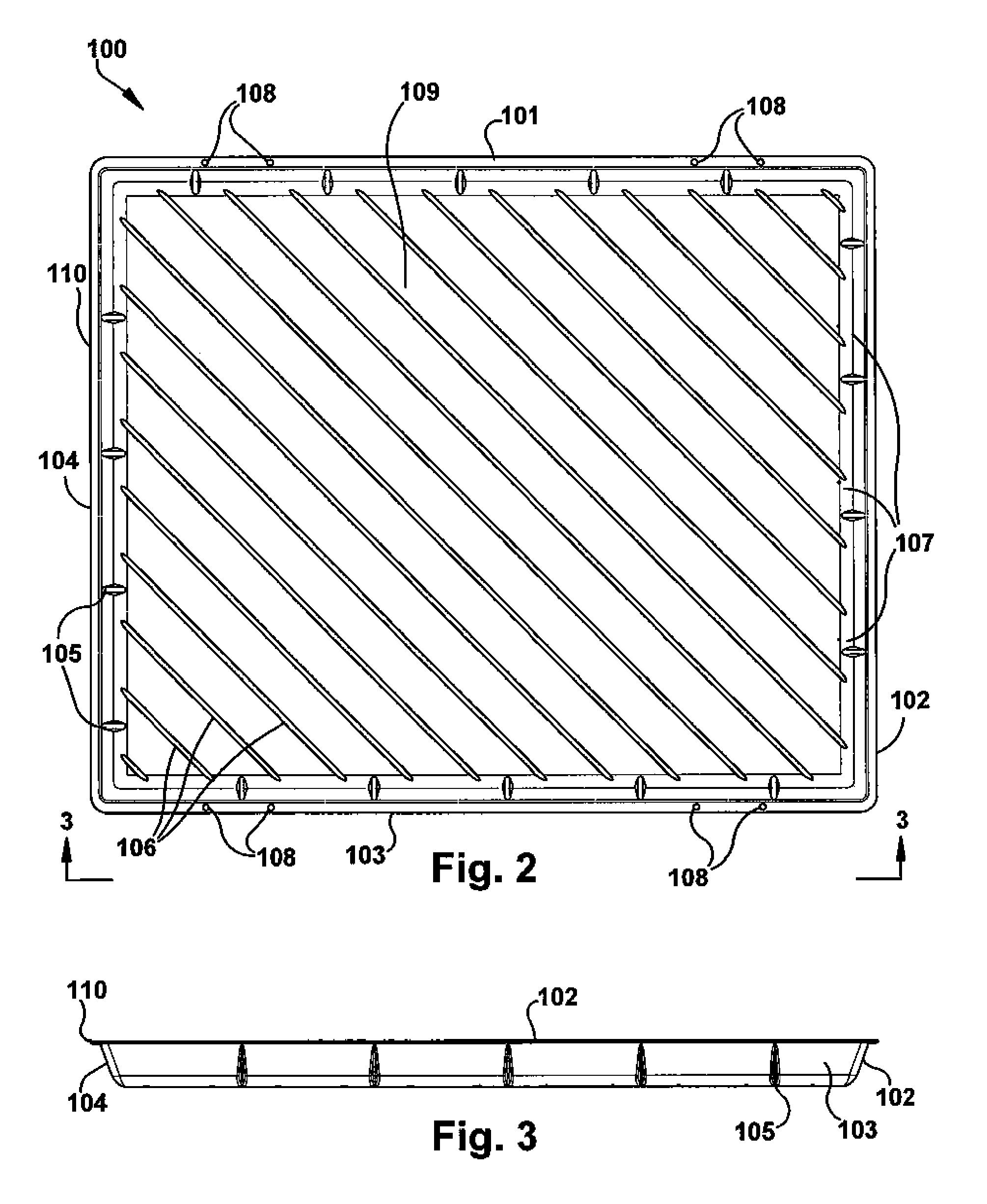 Plant hydration pallet tray