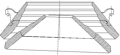 Cone sand maker two-component crushing wall being smaller than 2000 mm in diameter and manufacturing method