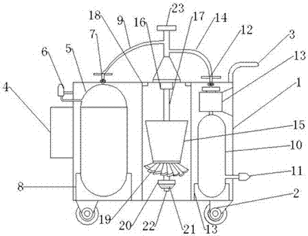 Sewer dredging device and application method for same