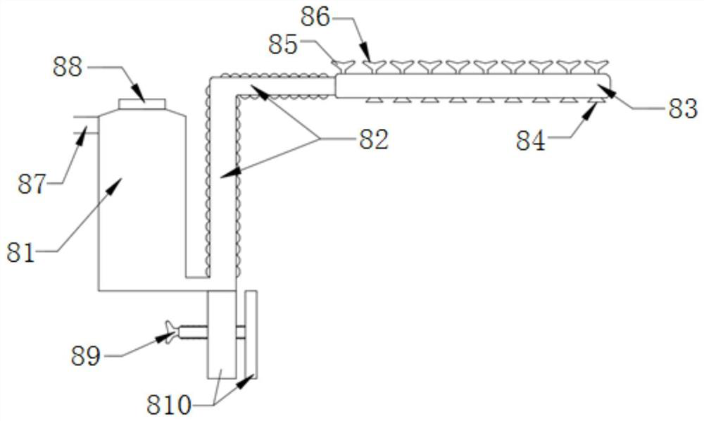 Die-cutting machine with automatic spraying device