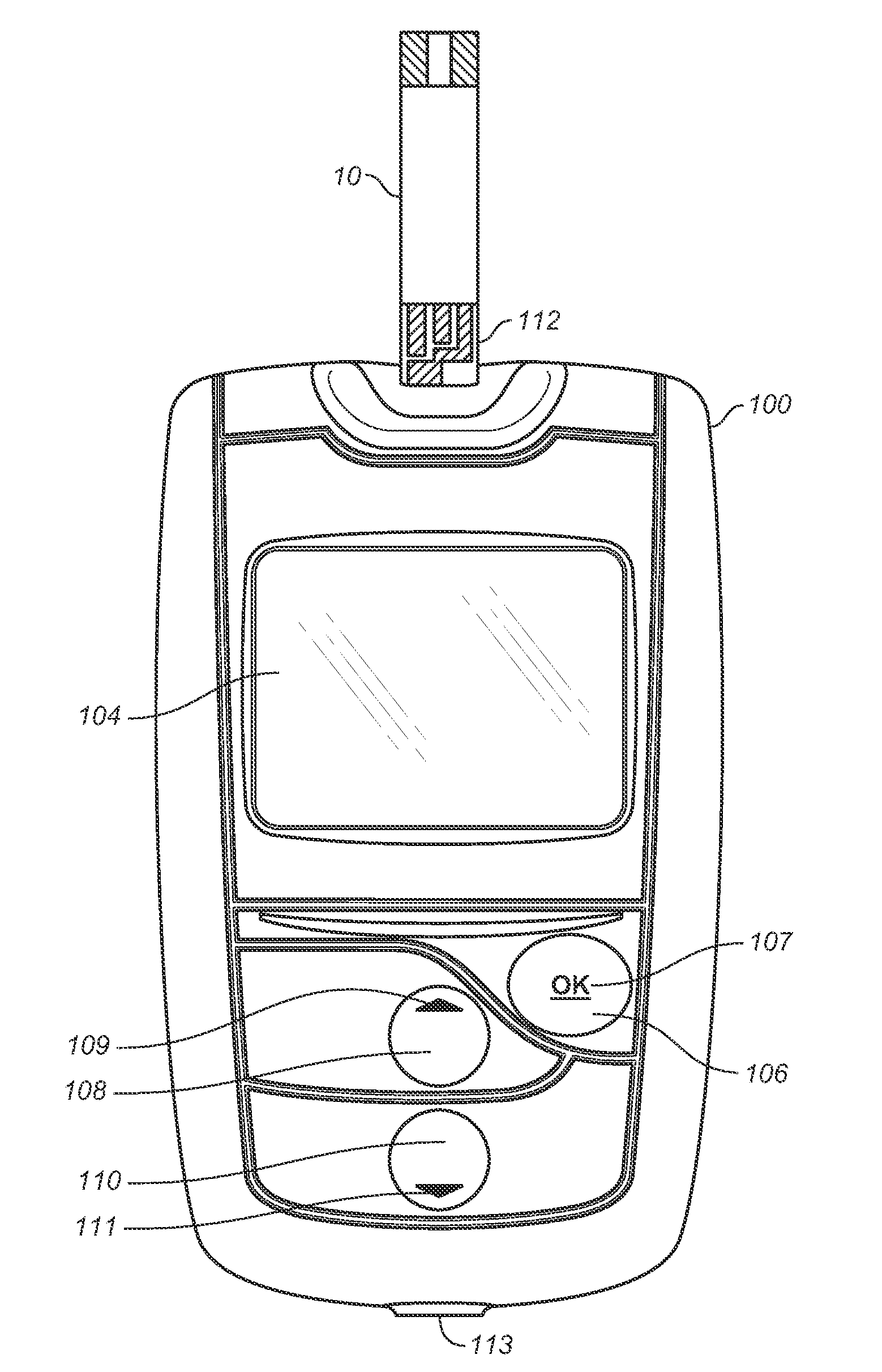 Analyte testing method and system