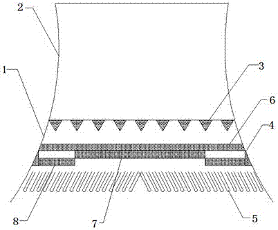 High-position tower packing structure