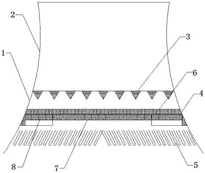 High-position tower packing structure