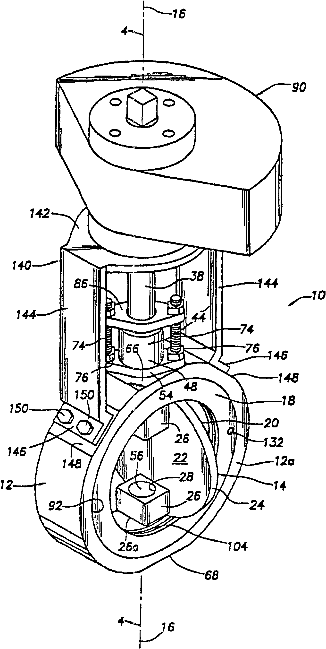 Elliptical sealing surface for butterfly valve