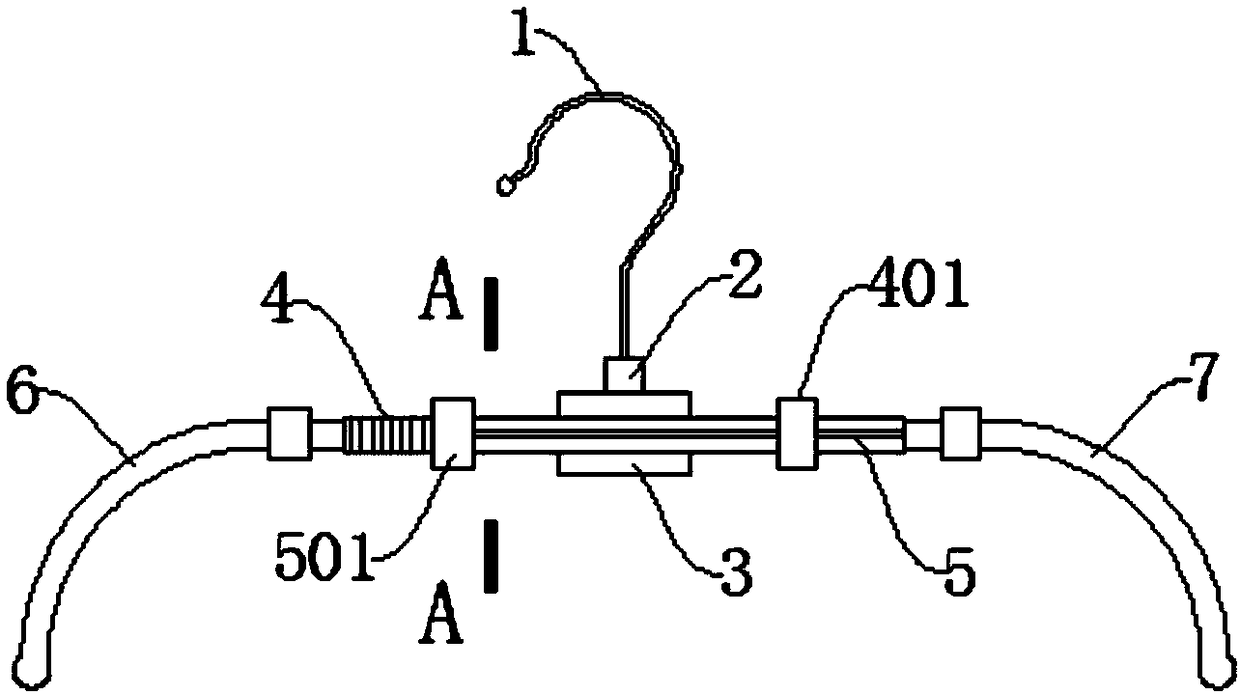 Telescopic clothes hanger