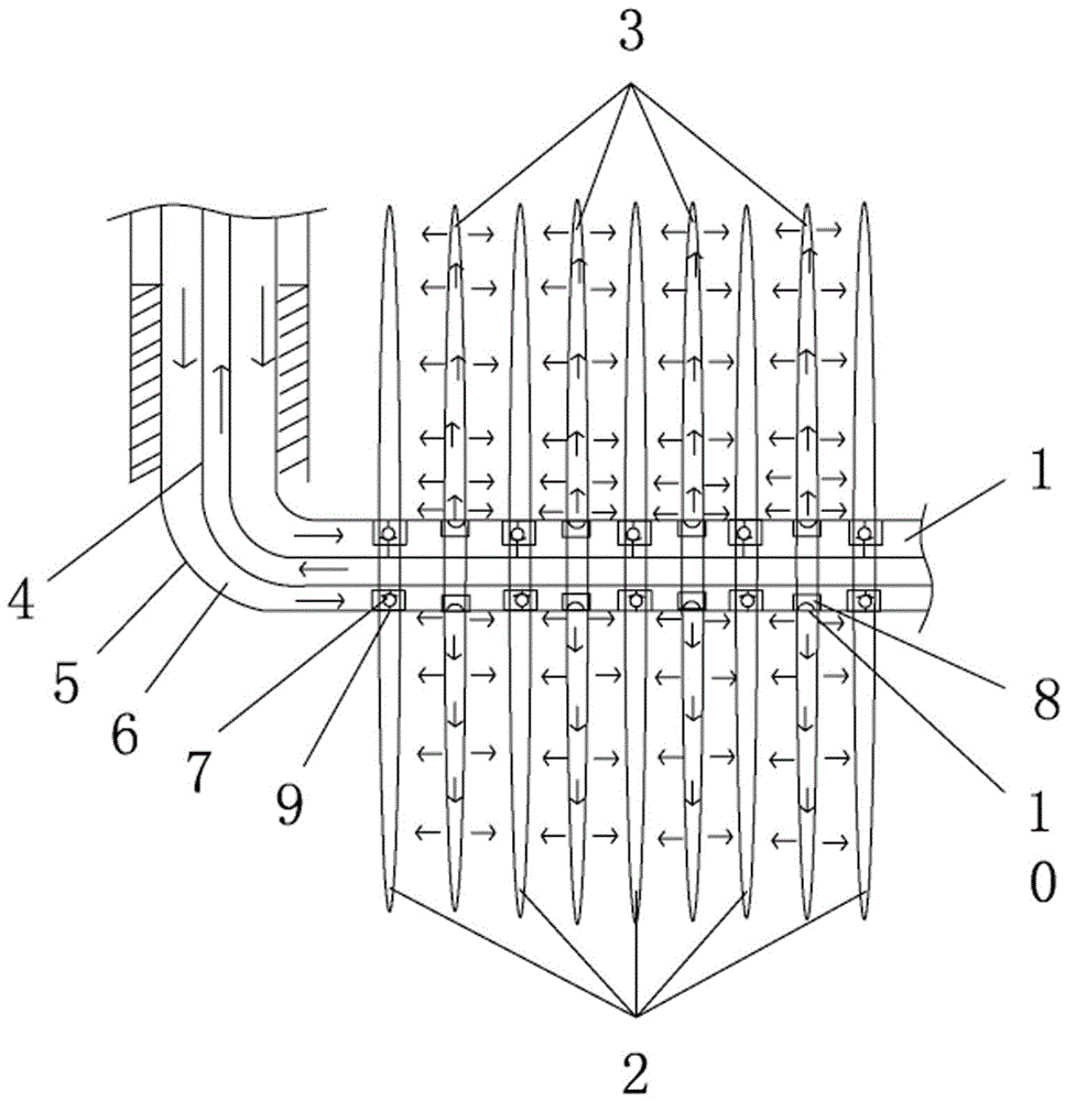 Method for achieving interval waterflood swallowing-spitting oil exploitation among multi-stage fracturing horizontal well fractures