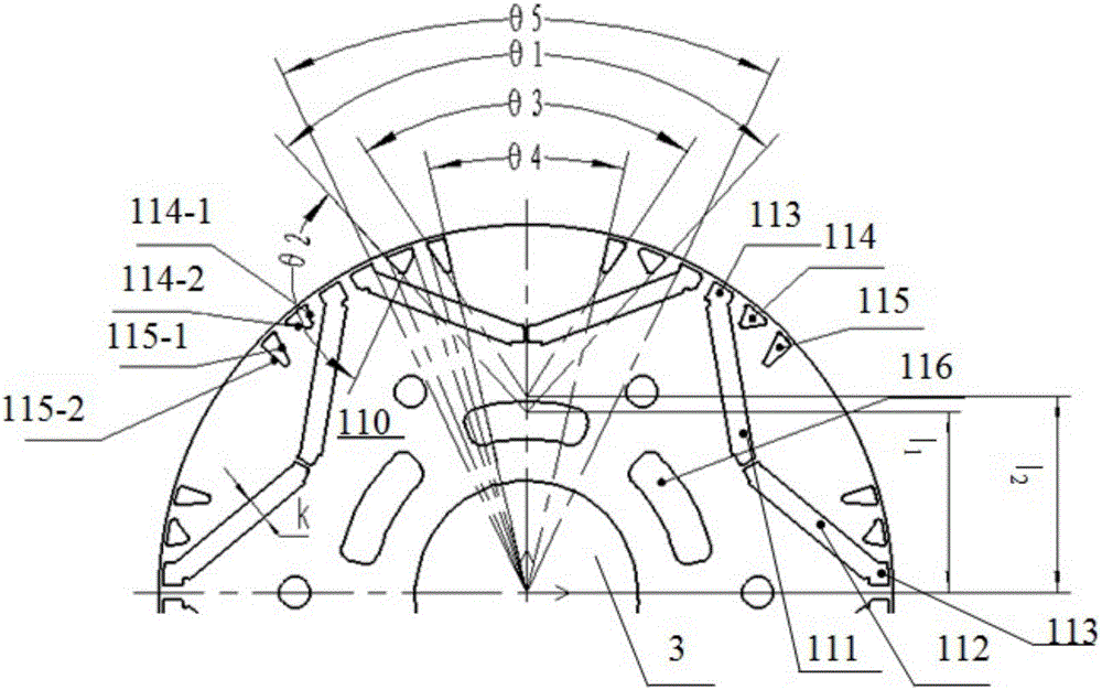 Iron core structure, rotor component and permanent magnet motor