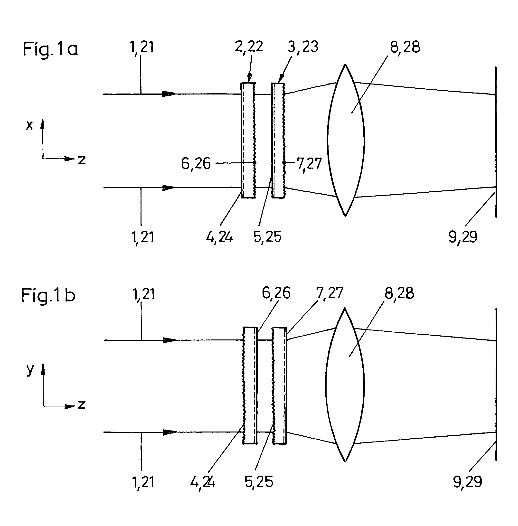 Apparatus for shaping a light beam