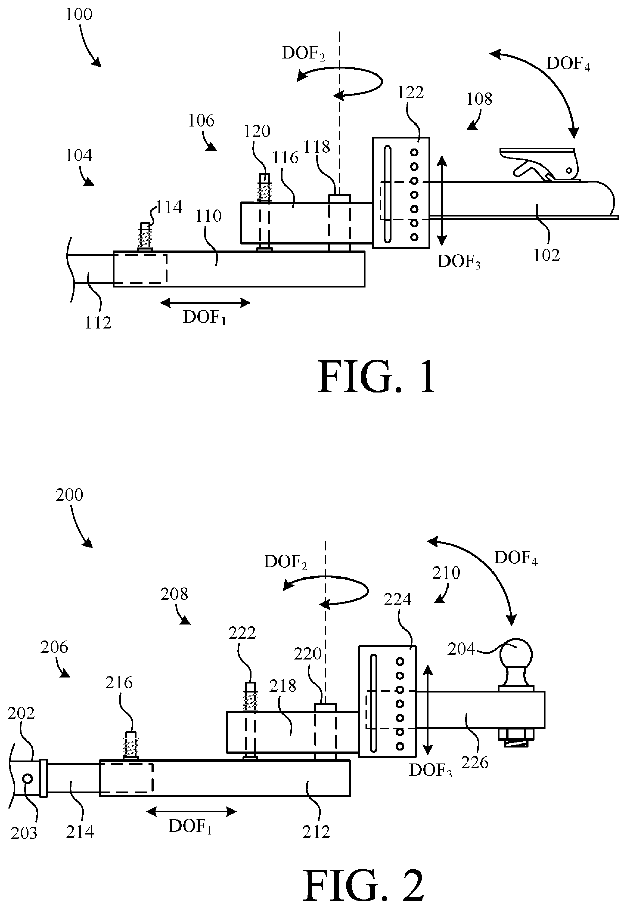 Pivoting trailer hitch