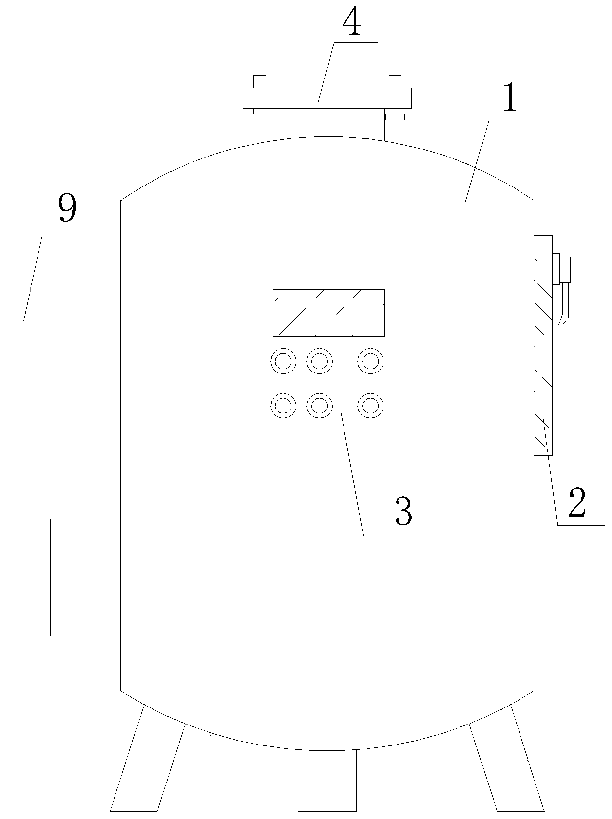 Heating furnace for abrasion resisting piece heat treatment