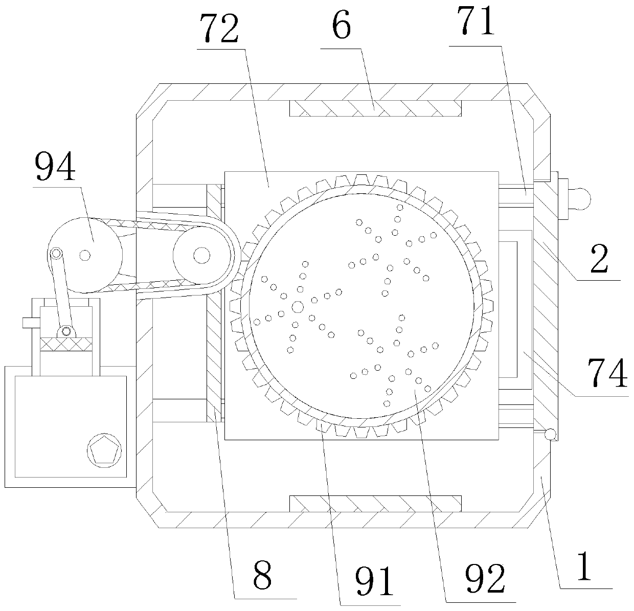 Heating furnace for abrasion resisting piece heat treatment