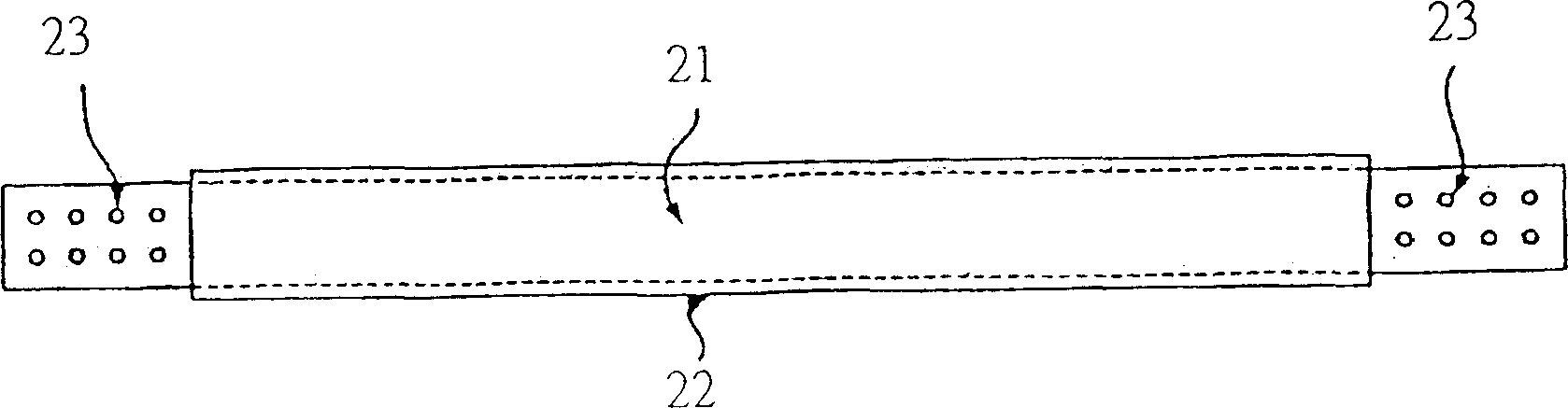 Shock-proof bundled energy clearing slope support