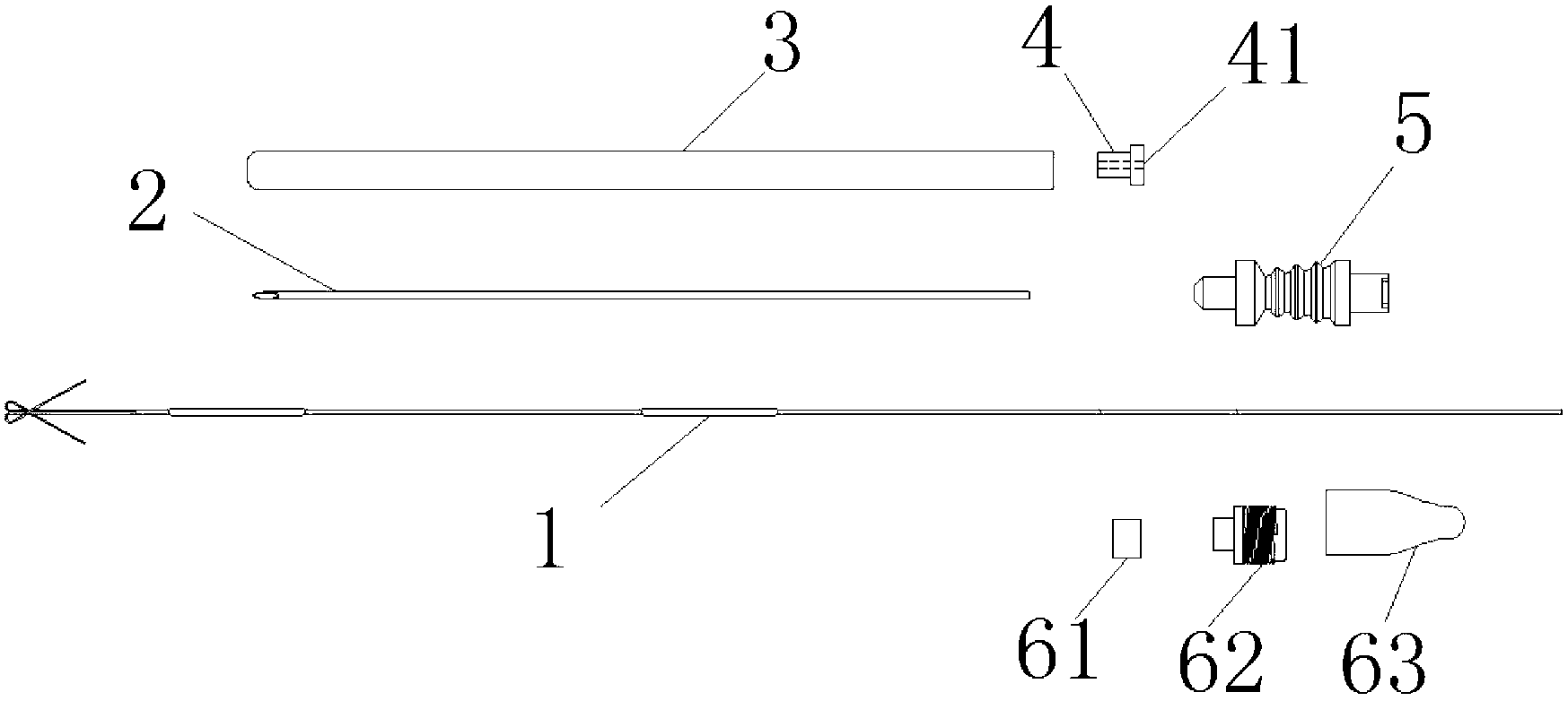 Needle used for puncturing and positioning pulmonary nodule