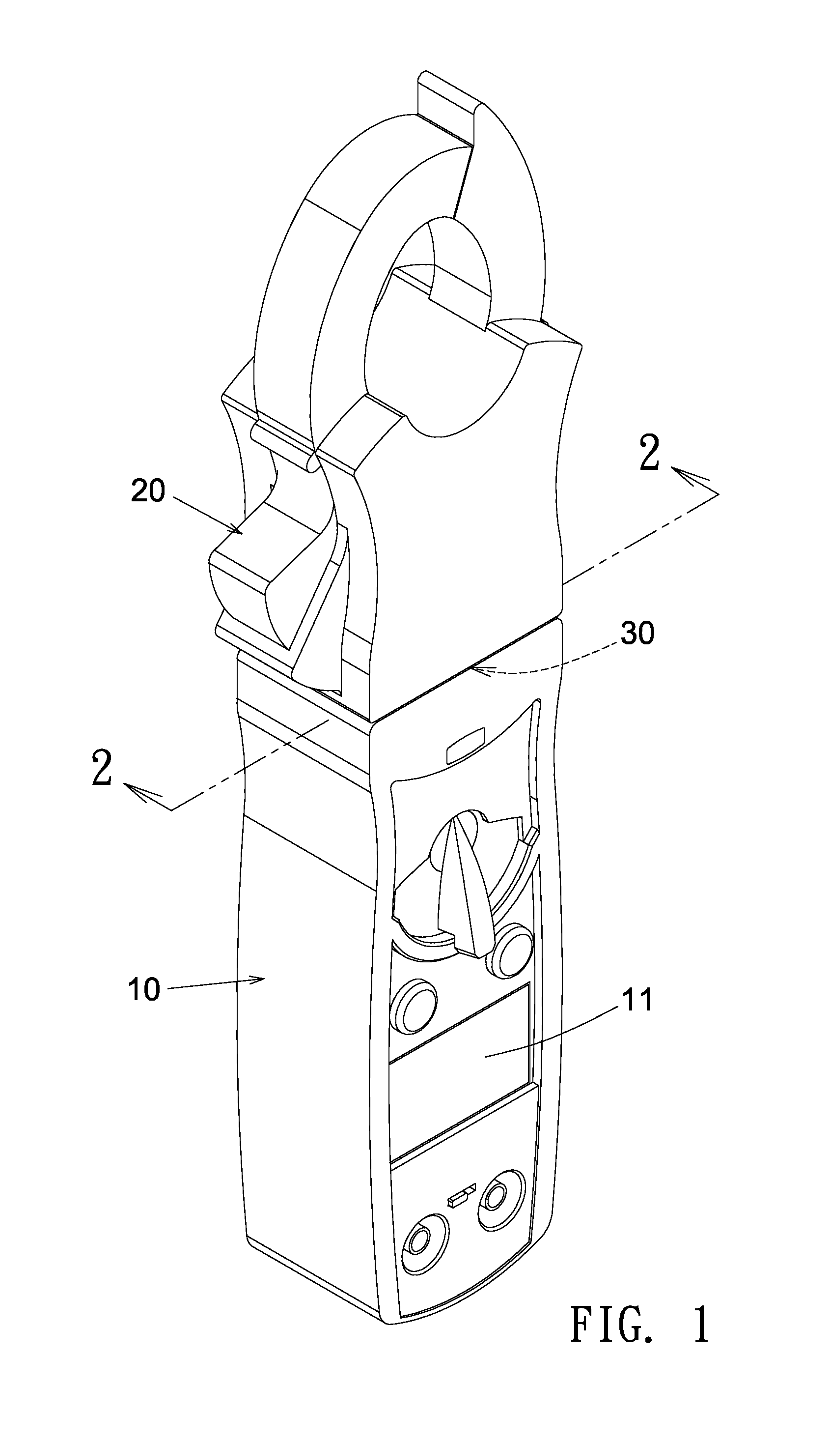 Revolvable clamp meter