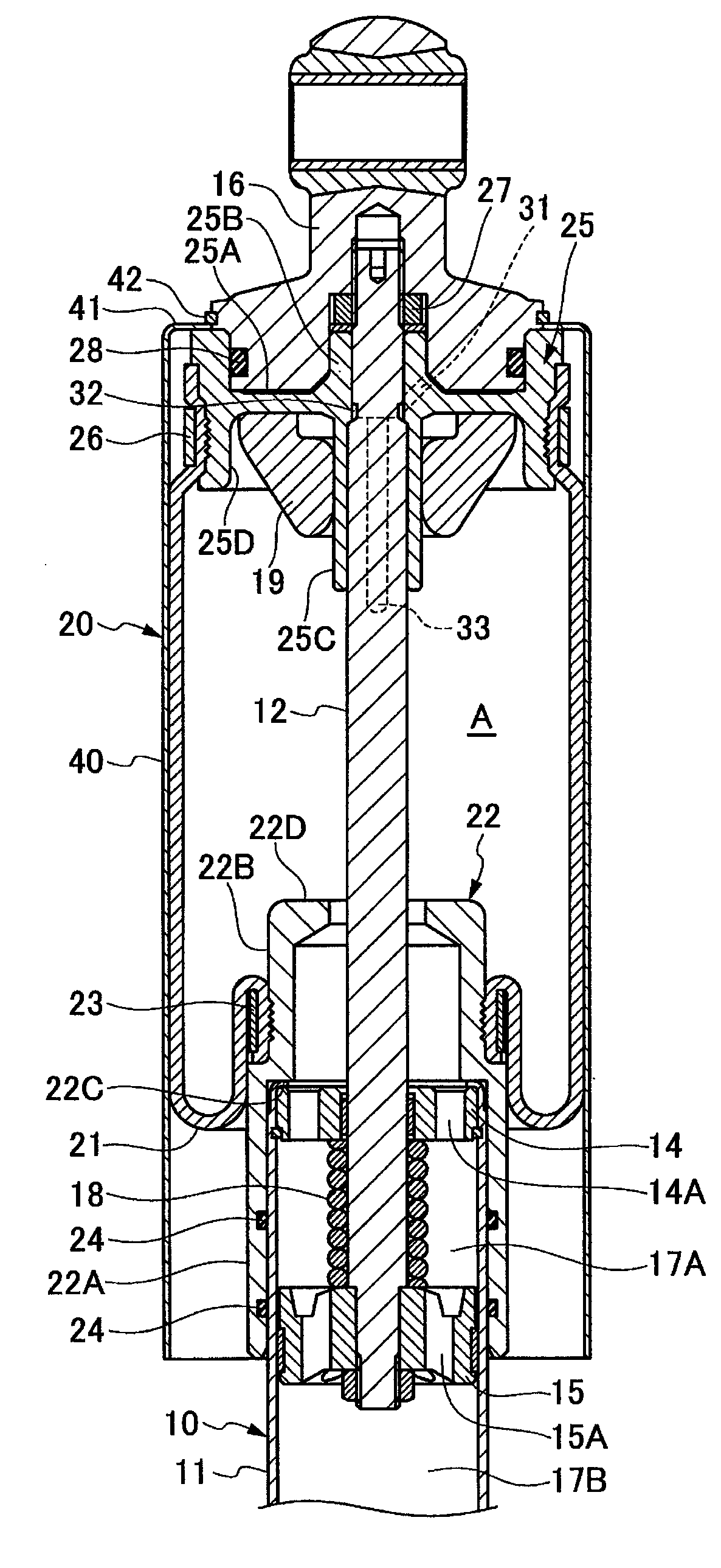 Damper with air spring