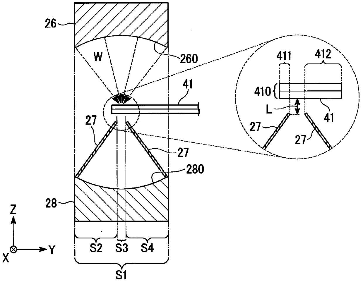 Ultrasonic inspection device