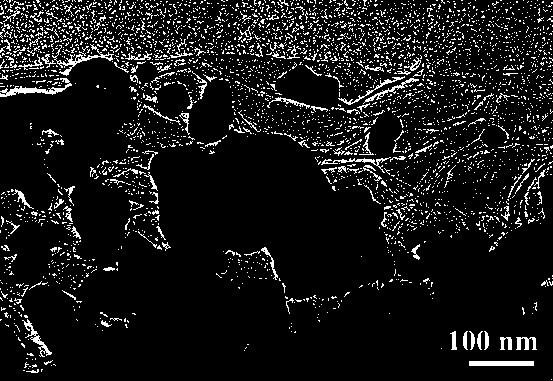 Preparation method, product and application of ferroferric oxide/nitrogen doped graphene composite material