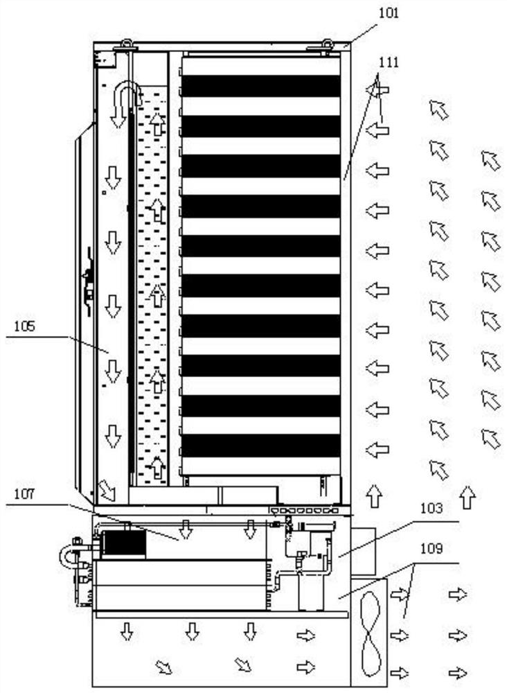 Full-time natural cooling integrated cabinet-level air conditioner