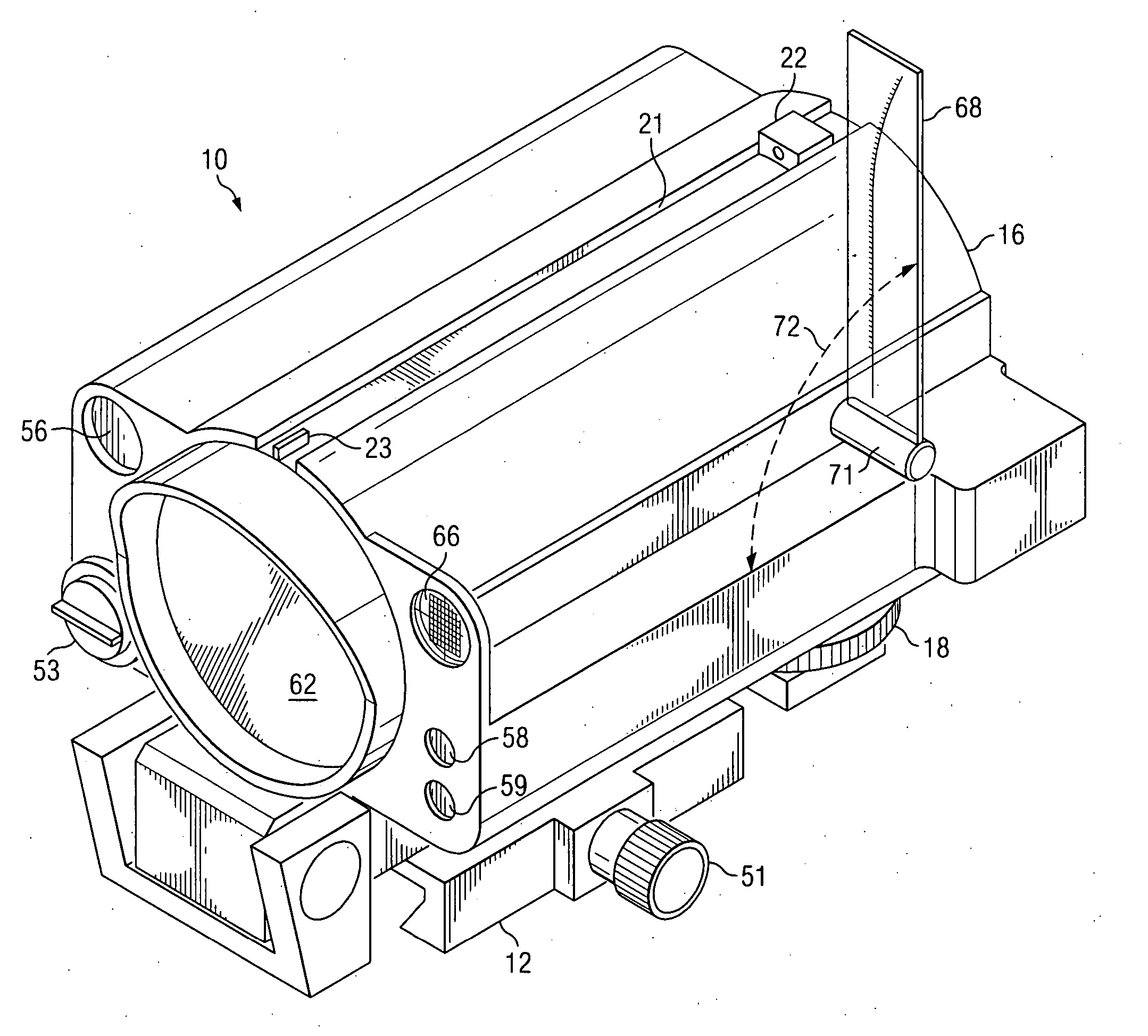 Device with multiple sights for respective different munitions