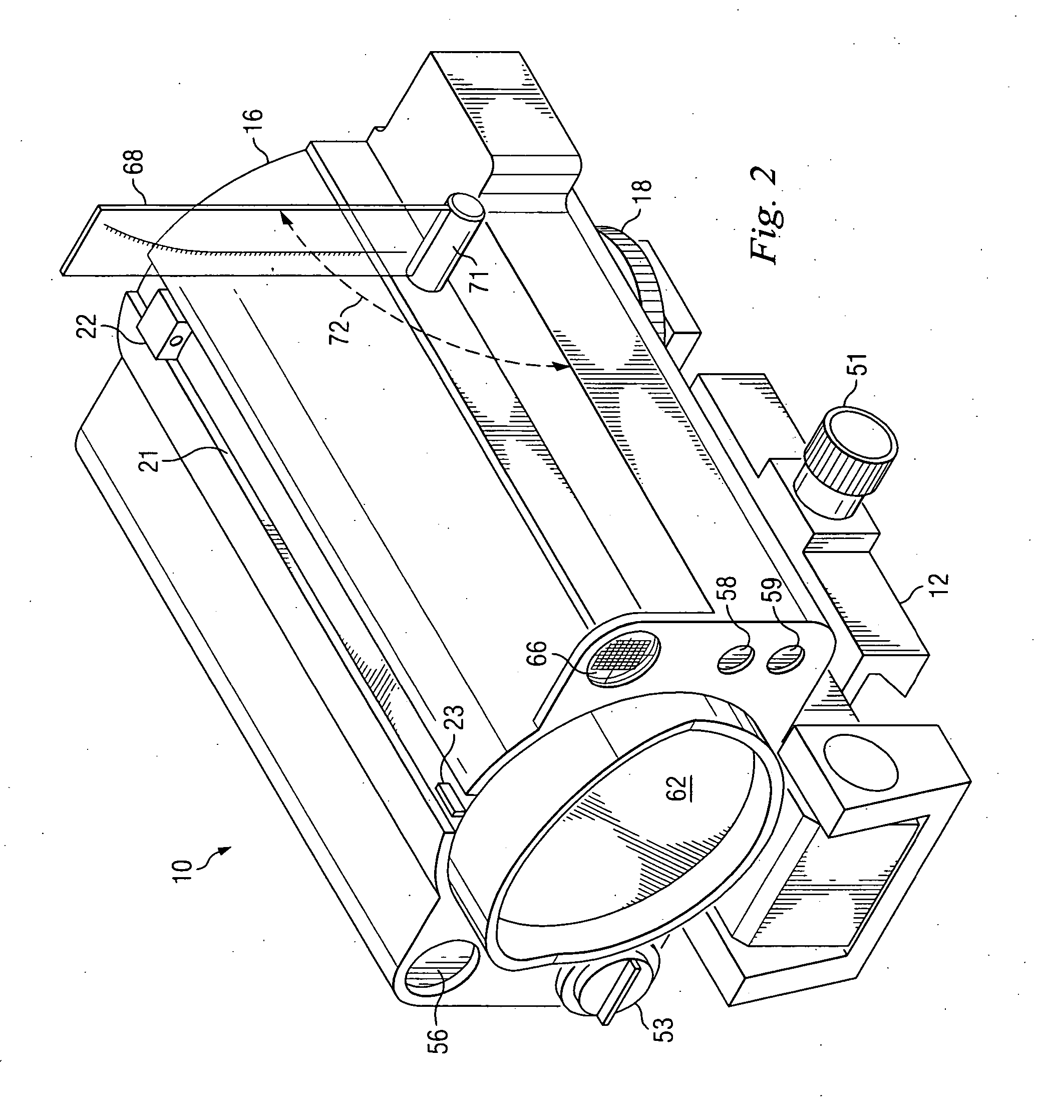 Device with multiple sights for respective different munitions