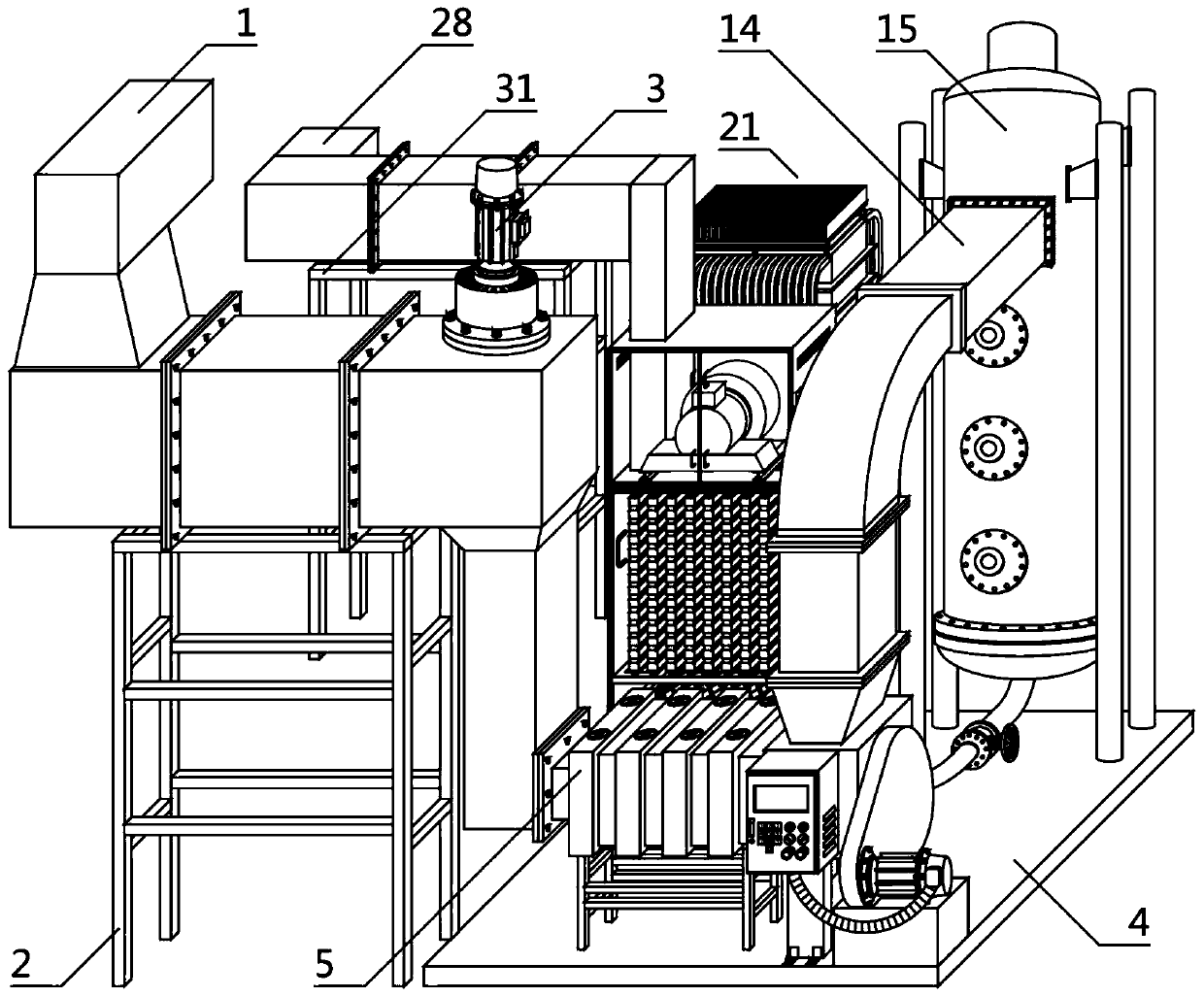 A large indoor space air purification equipment