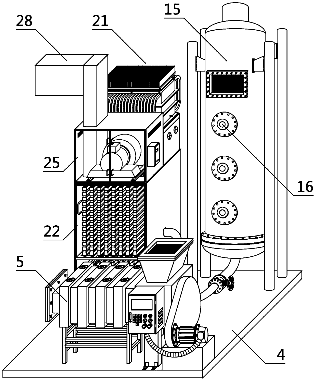 A large indoor space air purification equipment