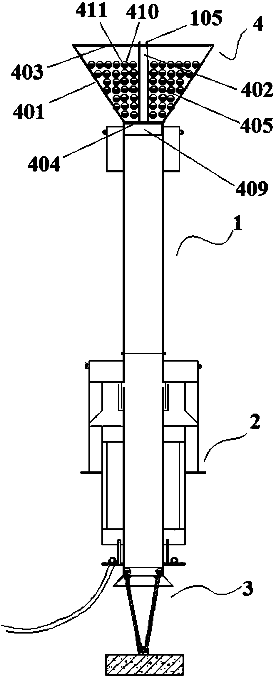 A water-lifting aeration water quality improving device enhanced through bubble cutting and bio-contact oxidation