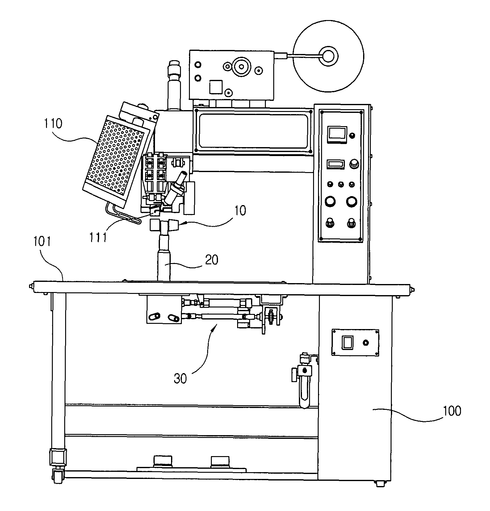 Hot-air fabric welder for waterproofing tape